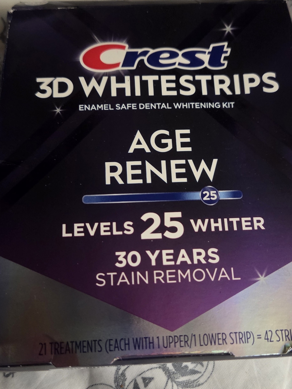 Crest 3D Whitestrips Age Renew 21 Treatments 42 Strips NEW Sealed